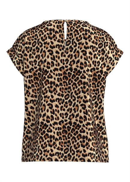 VIELLETTE S/S FULL SATIN TOP - NOOS caramel café