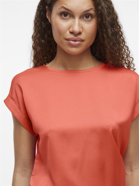 VIELLETTE S/S SATIN TOP - NOOS dubarry