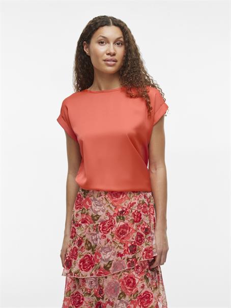VIELLETTE S/S SATIN TOP - NOOS dubarry