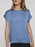 VIELLETTE S/S SATIN TOP - NOOS dunkelblau1