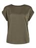 VIELLETTE S/S SATIN TOP - NOOS dusty olive