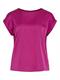 VIELLETTE S/S SATIN TOP - NOOS festival fuchsia