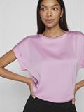 VIELLETTE S/S SATIN TOP - NOOS hell lila1