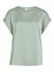 VIELLETTE S/S SATIN TOP - NOOS silt green