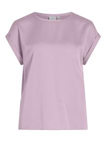 VIELLETTE S/S SATIN TOP - NOOS winsome orchid