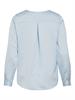 VIELLETTE V-NECK L/S SATIN SHIRT - NOOS nantucket breeze
