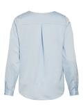 VIELLETTE V-NECK L/S SATIN SHIRT - NOOS nantucket breeze
