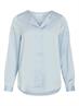 VIELLETTE V-NECK L/S SATIN SHIRT - NOOS nantucket breeze