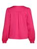 VIELLETTE V-NECK L/S SHIRT - NOOS pink yarrow