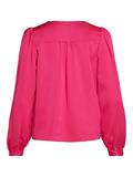 VIELLETTE V-NECK L/S SHIRT - NOOS pink yarrow