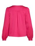 VIELLETTE V-NECK L/S SHIRT - NOOS pink yarrow