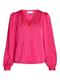 VIELLETTE V-NECK L/S SHIRT - NOOS pink yarrow
