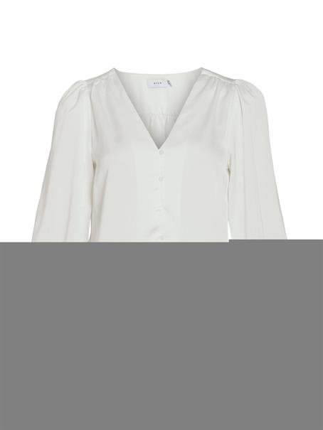 VIELLETTE V-NECK L/S SHIRT - NOOS snow white