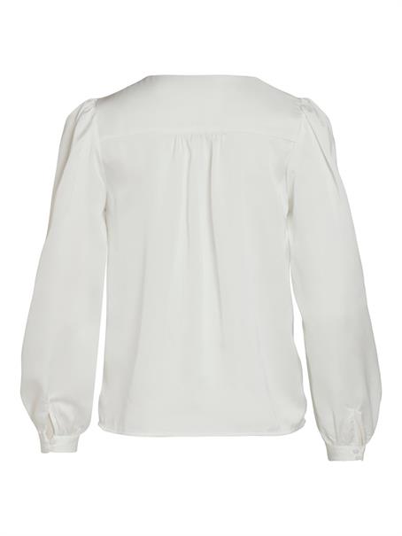 VIELLETTE V-NECK L/S SHIRT - NOOS snow white