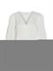 VIELLETTE V-NECK L/S SHIRT - NOOS snow white