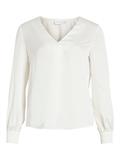 VIELLETTE V-NECK L/S TOP - NOOS snow white