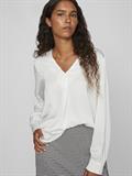 VIELLETTE V-NECK L/S TOP - NOOS snow white