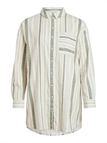 VIETNI L/S LONG SHIRT cloud dancer