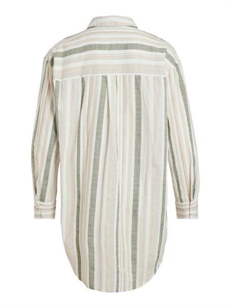 VIETNI L/S LONG SHIRT cloud dancer