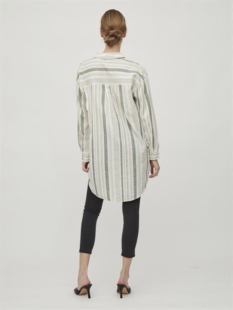 VIETNI L/S LONG SHIRT cloud dancer