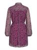 VIFALIA ROE L/S SHORT SHIRT DRESS/SU/PB cattleya orchid