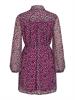 VIFALIA ROE L/S SHORT SHIRT DRESS/SU/PB cattleya orchid