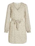 VIFALIA SMOCK V-NECK L/S DRESS - NOOS birch