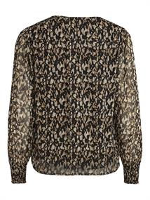 VIFALIA V-NECK L/S TOP black
