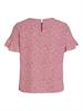 VIFINI FLOUNCE S/S TOP - NOOS pink yarrow