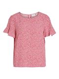 VIFINI FLOUNCE S/S TOP - NOOS pink yarrow