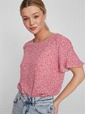 VIFINI FLOUNCE S/S TOP - NOOS pink yarrow