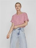 VIFINI FLOUNCE S/S TOP - NOOS pink yarrow