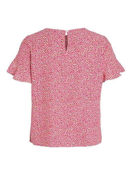 VIFINI FLOUNCE S/S TOP - NOOS pink yarrow