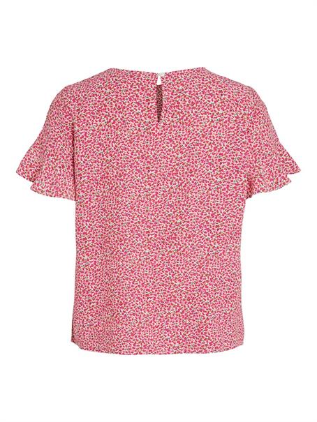 VIFINI FLOUNCE S/S TOP - NOOS pink yarrow