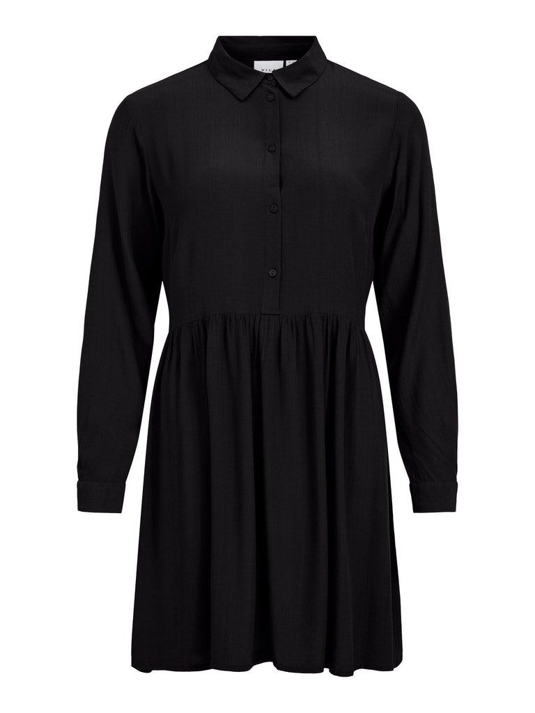 Vila Damen Kleid 14074840 Black1 - gürtel größe