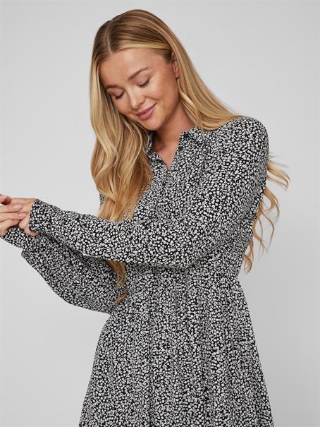 VIFINI L/S SHIRT DRESS/SU - NOOS black2