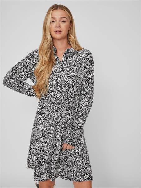 VIFINI L/S SHIRT DRESS/SU - NOOS black2