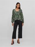 VIFINI V-NECK L/S TOP - NOOS mineral green