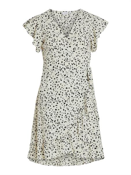 VIFINI WRAP S/S SHORT DRESS - NOOS birch