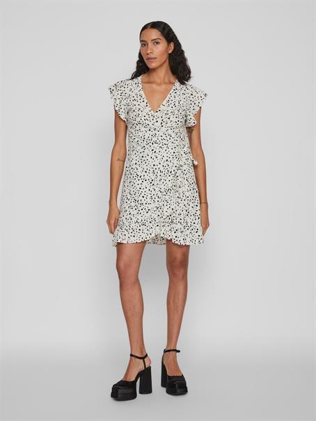 VIFINI WRAP S/S SHORT DRESS - NOOS birch