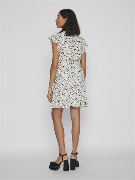 VIFINI WRAP S/S SHORT DRESS - NOOS birch