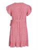 VIFINI WRAP S/S SHORT DRESS - NOOS pink yarrow