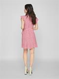 VIFINI WRAP S/S SHORT DRESS - NOOS pink yarrow