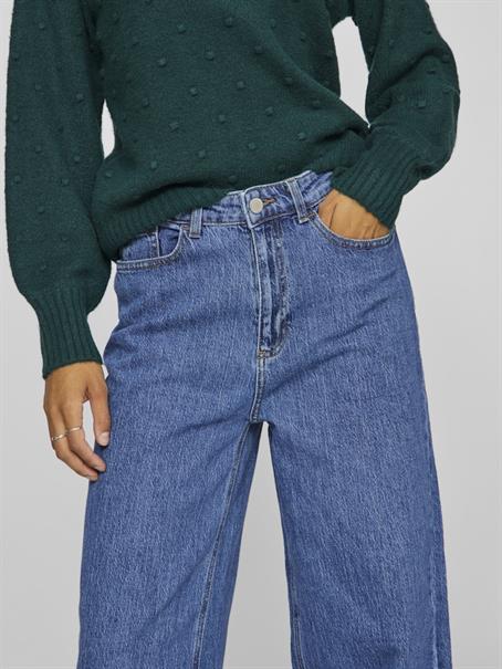 VIFREYA JAF HW WIDE JEANS - NOOS medium blue denim