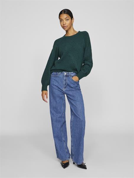 VIFREYA JAF HW WIDE JEANS - NOOS medium blue denim