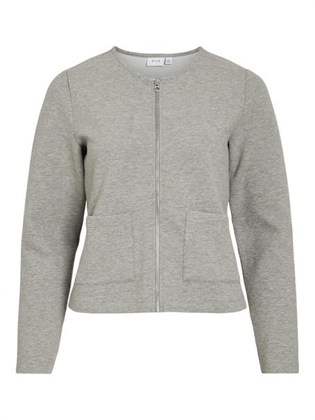 VIGARDEN L/S SHORT CARDIGAN - NOOS light grey melange1