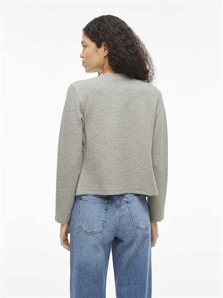 VIGARDEN L/S SHORT CARDIGAN - NOOS light grey melange1