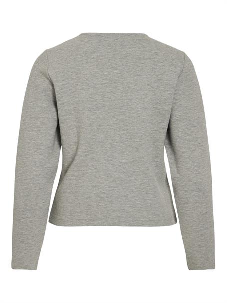 VIGARDEN L/S SHORT CARDIGAN - NOOS light grey melange1