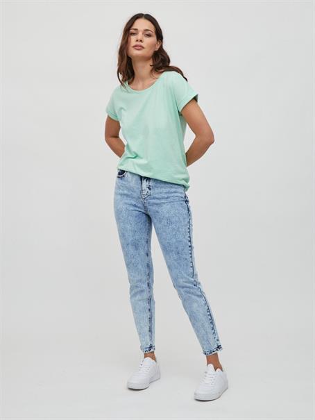 VIGILLIANA HW MOM JEANS medium blue denim