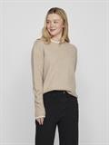 VIHEFNA STITCH DETAIL KNIT TOP/R/2 natural melange